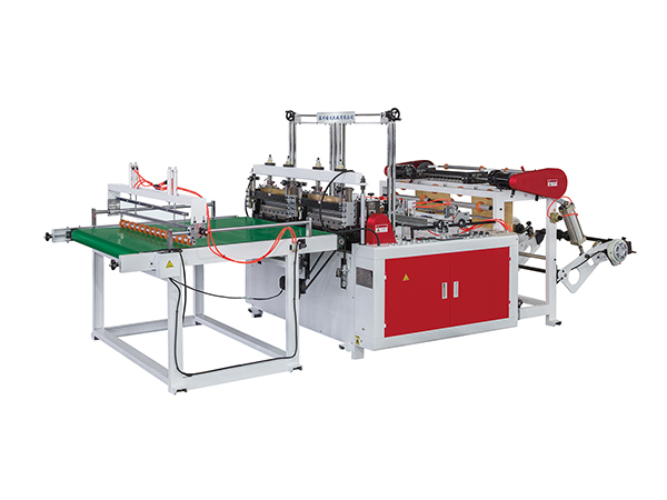 Double Channel Hot Sealing and Cold Cutting Bag Making Machine (Automatic Finishing Frame)